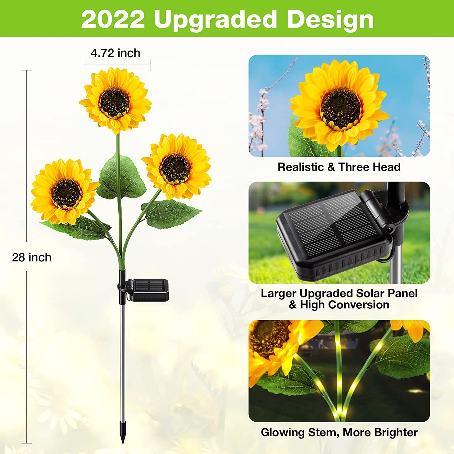 ⏳Time-limited Special⏰Sunflower Solar Garden Stake Led Lights🌻-PLAWLTD