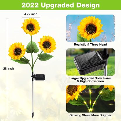 ⏳Time-limited Special⏰Sunflower Solar Garden Stake Led Lights🌻-PLAWLTD