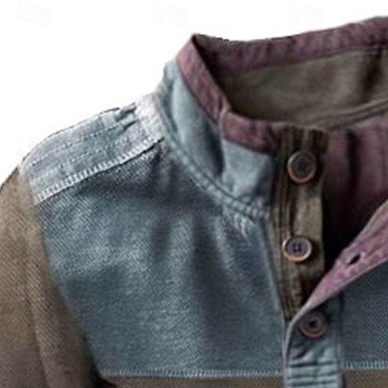 Men's  Long Sleeve Cashmere Sports Sweater