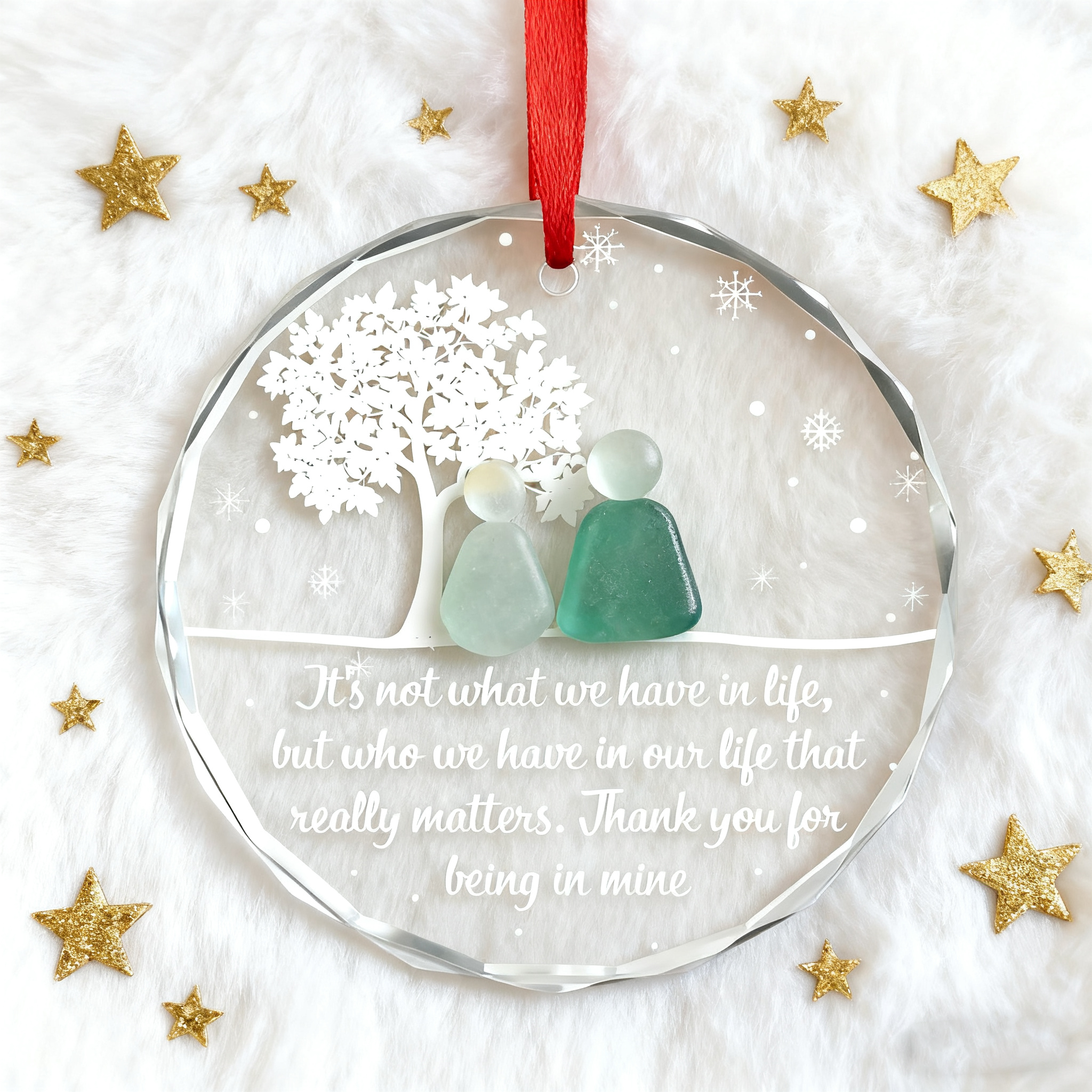 Handcrafted Sea Glass Friendship Keepsake-tidenox