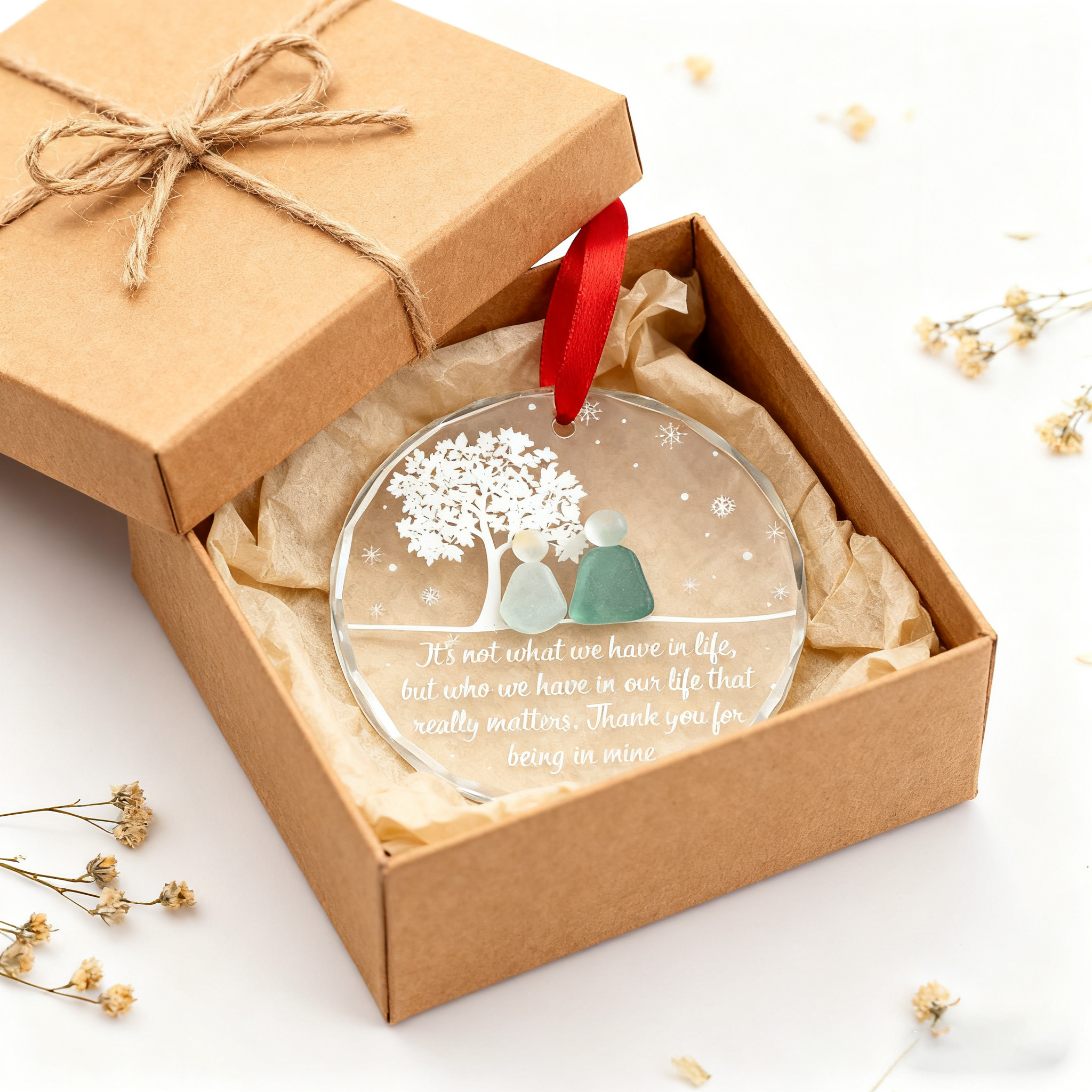 Handcrafted Sea Glass Friendship Keepsake-tidenox