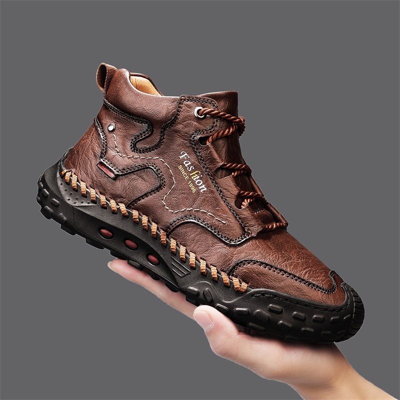 🔥50% off today only🔥Men's genuine leather non-slip corrective shoes to relieve walking pain-tidenox