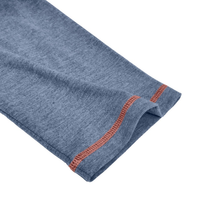 Men's Henley Four-Button Cotton Long-Sleeved Top-tidenox