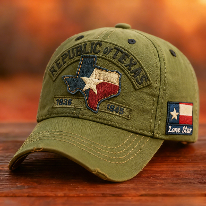 🔥LAST DAY 50% OFF 🔥The Splendor of Texas🤩"Lone Star Legacy" Texas Republic Cap-tidenox