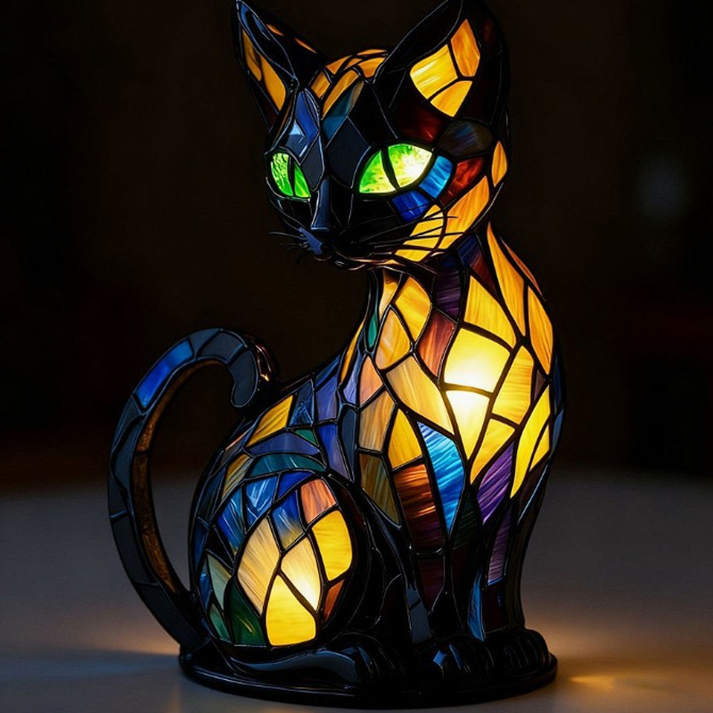 The Ultimate Gift Every Cat Lover Will Adore: A Whimsical Artisan-Crafted Lamp That Makes Your Home (and Heart) Glow!-tidenox