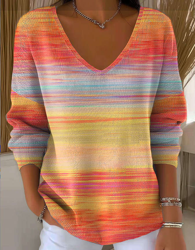 Women's Boho Vintage Print Sweaters-Lazy leisure fashion-tidenox