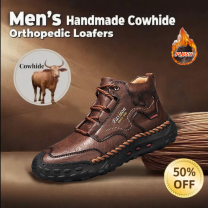 🔥50% off today only🔥Men's genuine leather non-slip corrective shoes to relieve walking pain-tidenox