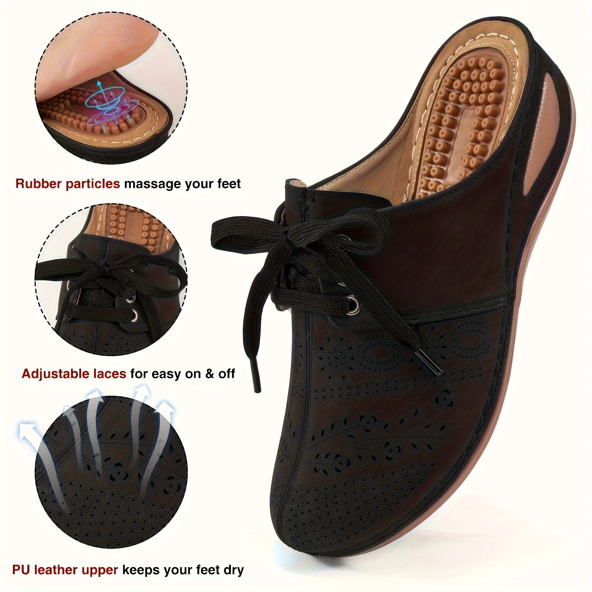 Women's Hollow Wedge Mules