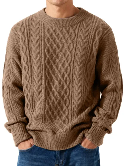 🎄 Clearance Sale 🔥 100% Premium Cashmere Men's Sweater — Classic and Timeless Style