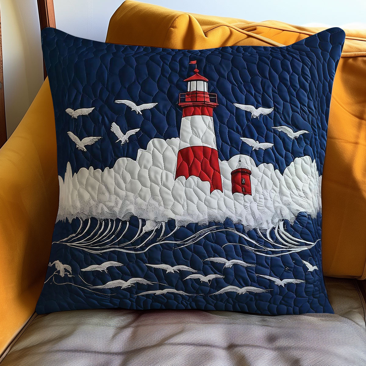 Seabreeze Lighthouse WN2304055CL Quilt Pillow Case-tidenox