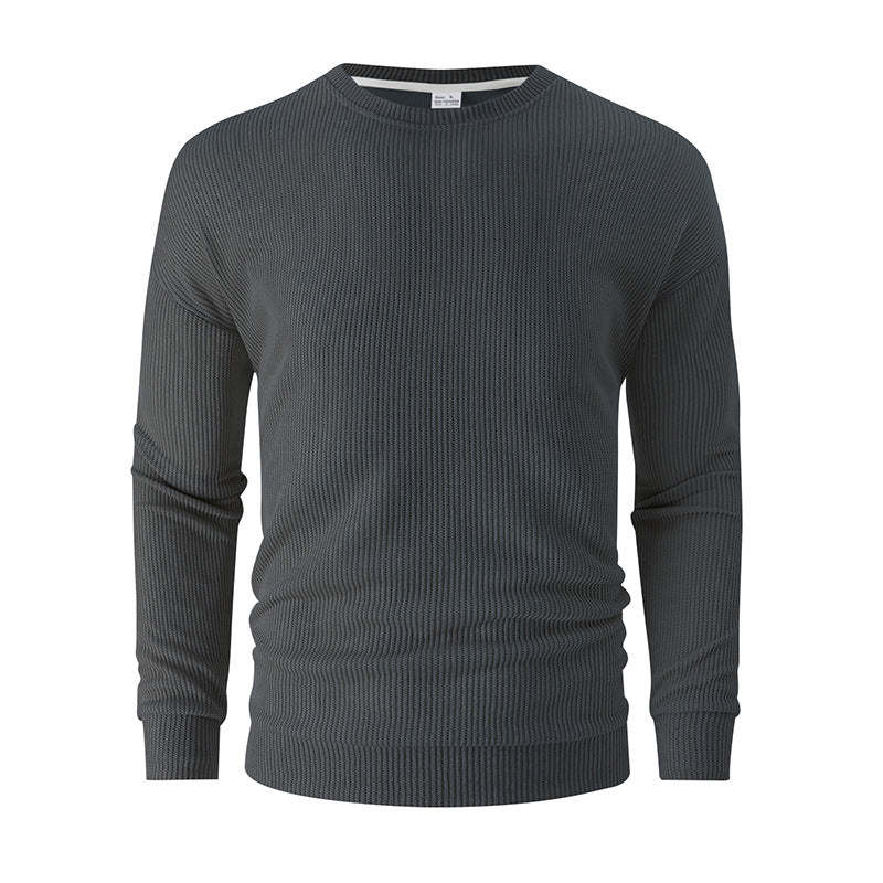 Men's Winter Sweater Loose Round Neck Thickened Sweater-tidenox