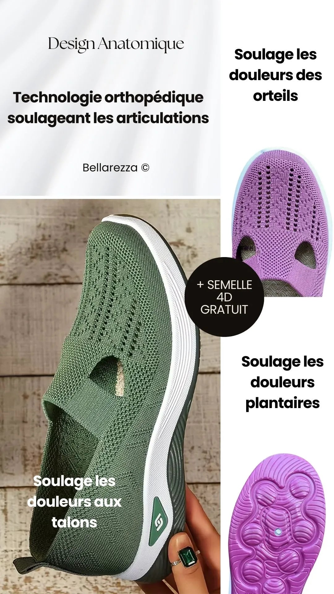 Chaussures orthopédiques femme ultra confort