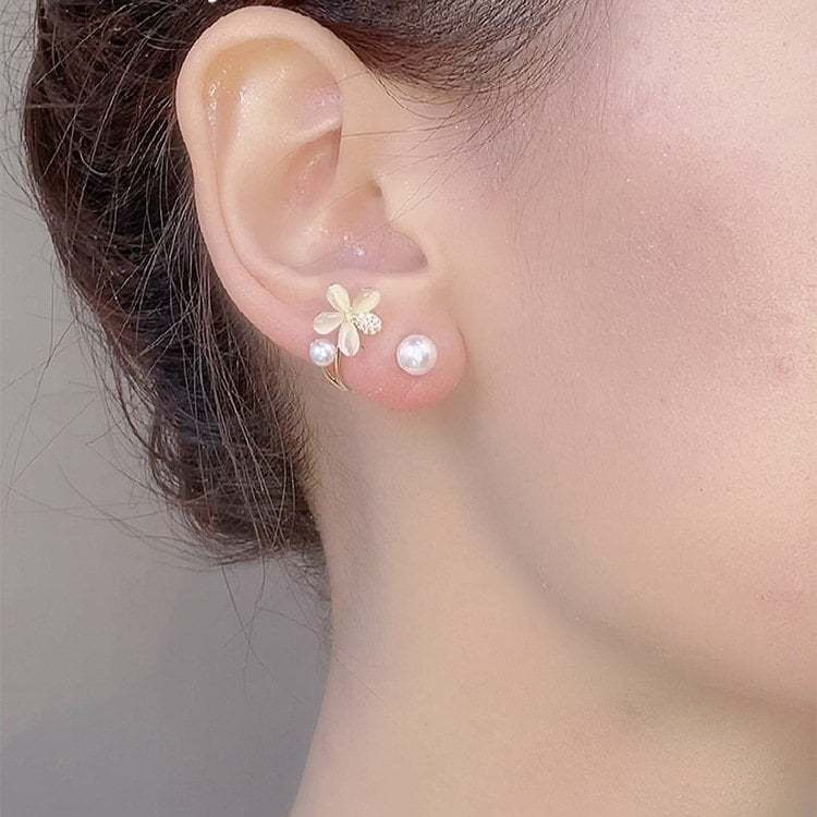 (🌸New Spring)Elegant Flower Stud Earrings-tidenox