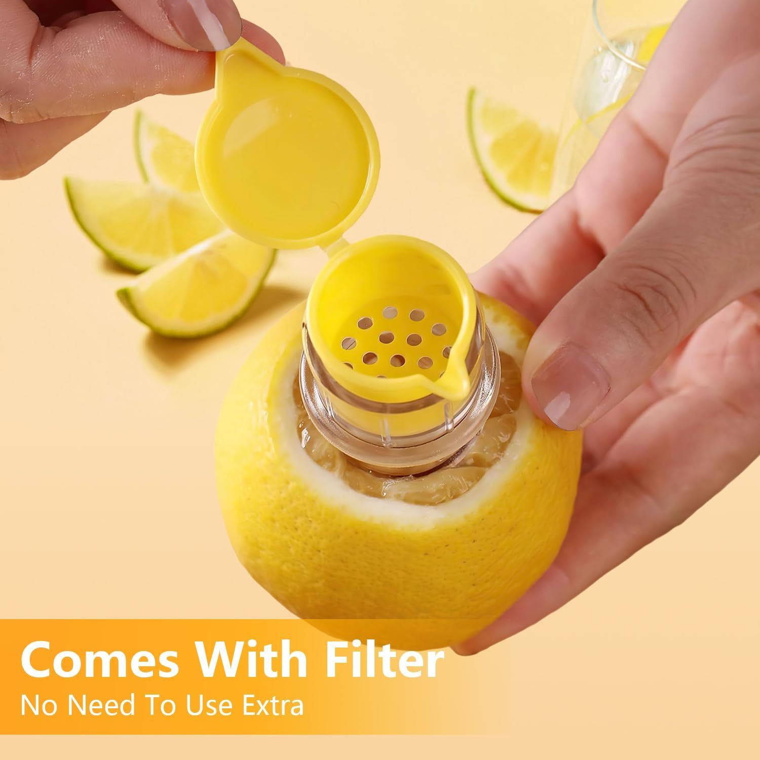 🍋 Lemon Mini Squeezer - Your Pocket-Sized Juice Powerhouse! 💪✨-tidenox