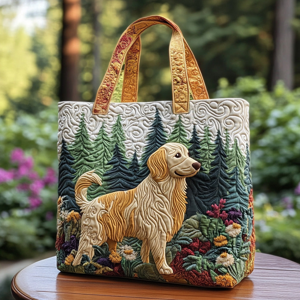 Wandering Dog Quilted Tote Bag NCU0DV7401-tidenox