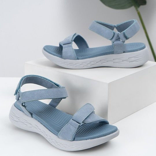 Women's Velcro Orthopedic Thick Sole Anti slip Sandals-tidenox