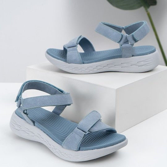 Women's Velcro Orthopedic Thick Sole Anti slip Sandals-tidenox