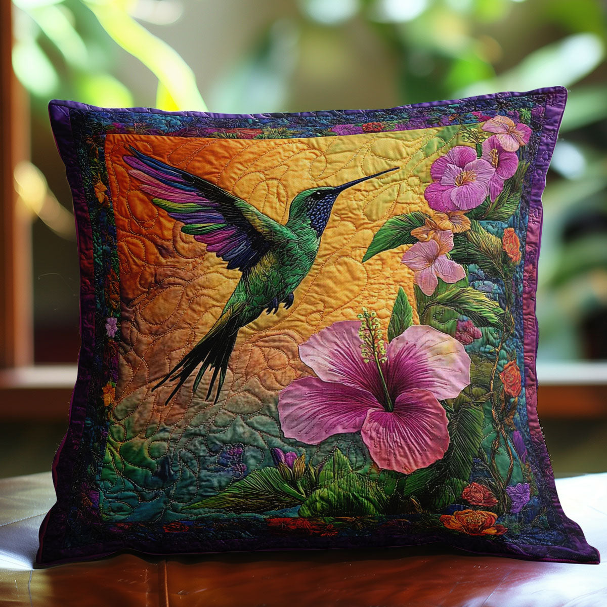 Hummingbird Magic WN0802114CL Quilt Pillow Case-tidenox