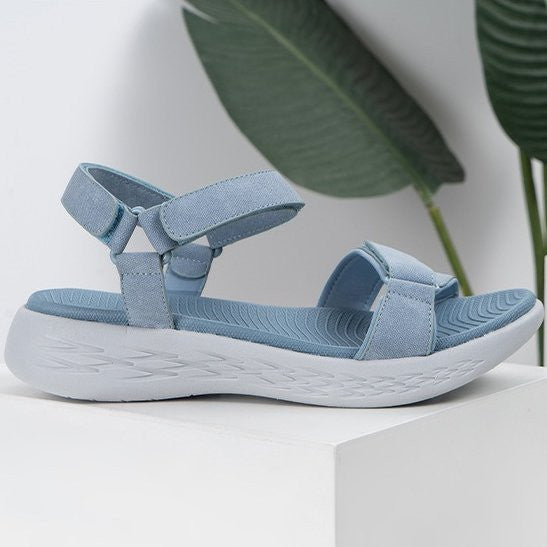 Women's Velcro Orthopedic Thick Sole Anti slip Sandals-tidenox