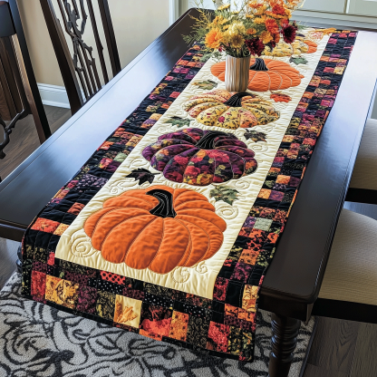 Pumpkin Quilted Table Runner NCU0VT37-tidenox