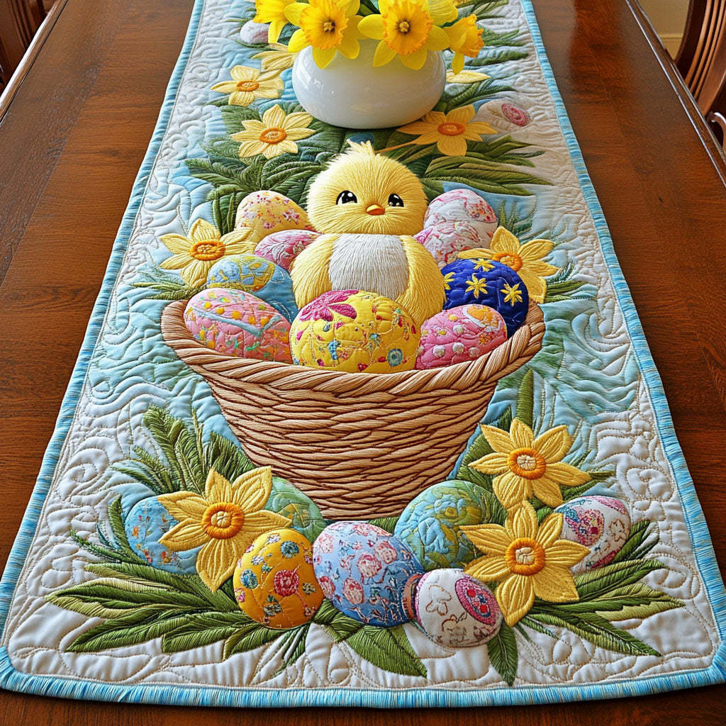 Easter Basket Eggs Quilted Table Runner NCU0NT3311-tidenox