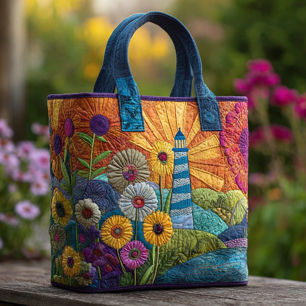 Harbor Flame Quilted Tote Bag NCU0DV7456-tidenox