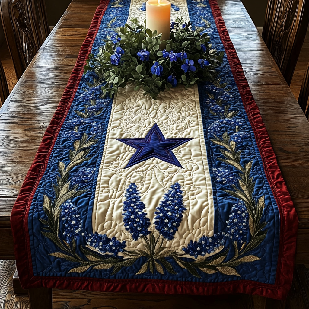 Blue Legacy Quilted Table Runner NCU0VH4149-tidenox