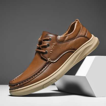 Men's Comfortable Genuine Leather Orthopedic Loafers-tidenox
