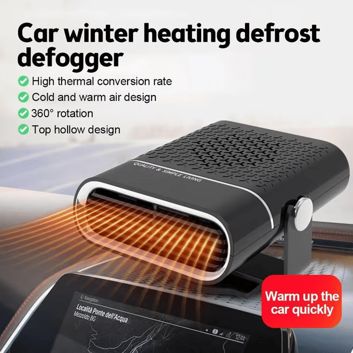 🎉Black Friday Deal Only 12.99🔥New Upgrade Portable Car Heater, 60s Fast Demisting Defroster-tidenox