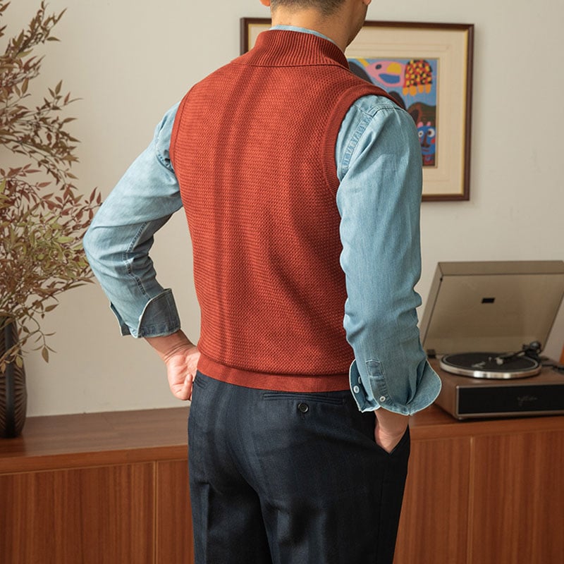 Men's Gentleman Warm Knitted Vest (Buy 2 Free Shipping)-tidenox