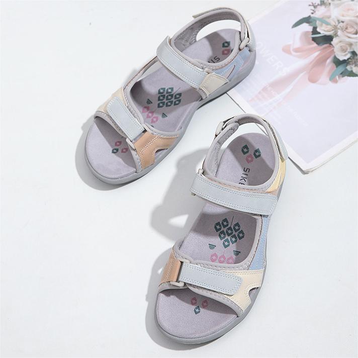 Orthopedic Sandals - Color Blocking Velcro Sports Sandals-tidenox