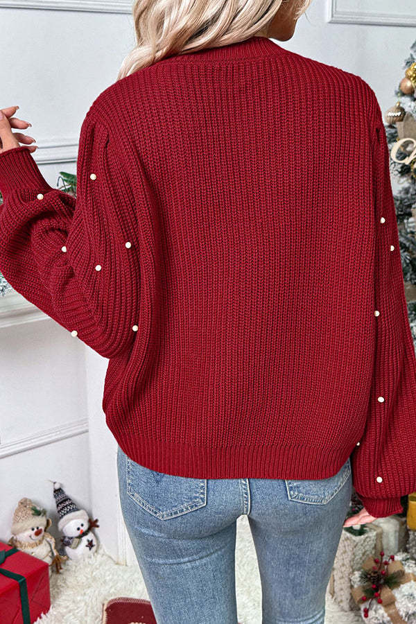 Merry Christmas Long Sleeve Open Front Sweater-tidenox