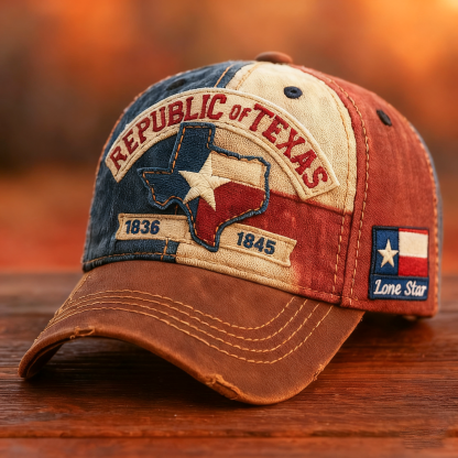 🔥LAST DAY 50% OFF 🔥The Splendor of Texas🤩"Lone Star Legacy" Texas Republic Cap-tidenox