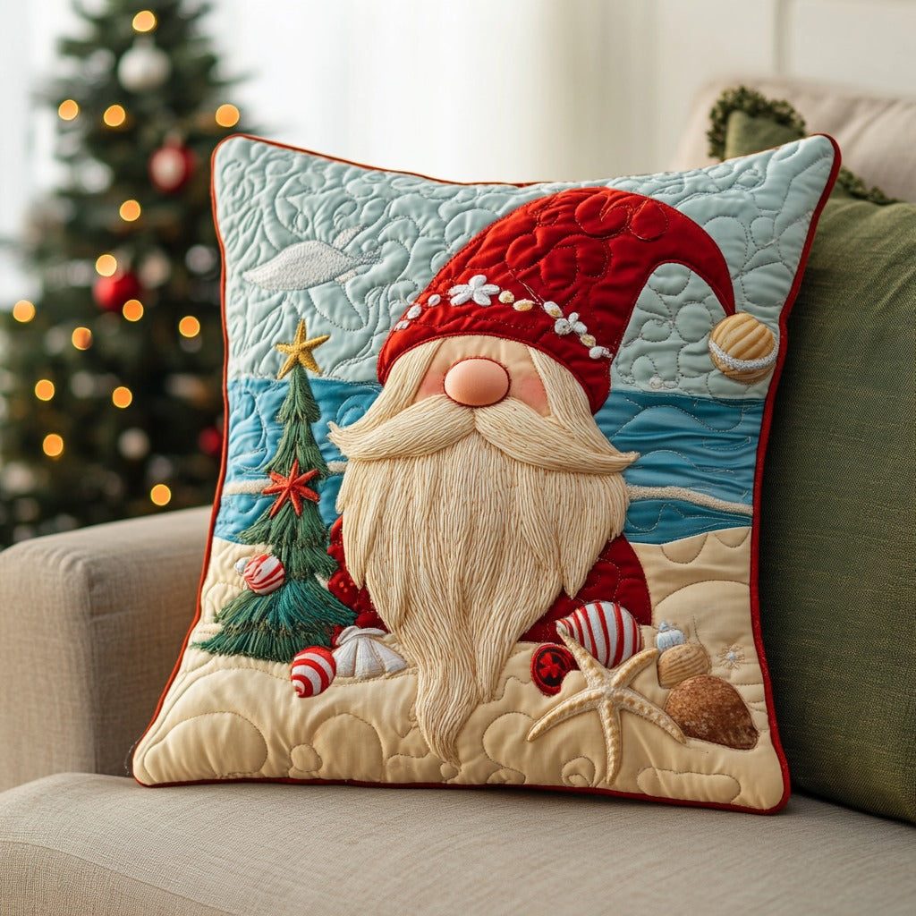 Seashell Gnome In Christmas XR3110008CL Quilt Pillow Case-tidenox