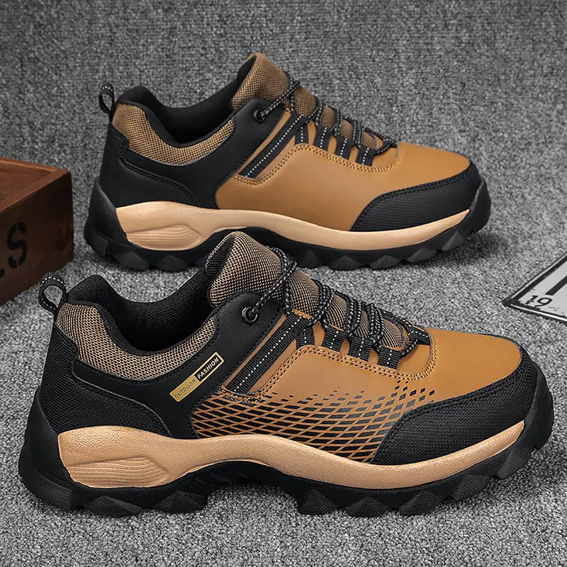 (⏰Limited Time Sale 70% OFF) Men's Wear Resistant Non-slip Anti-skid Anti-puncture Hiking Shoes -tidenox