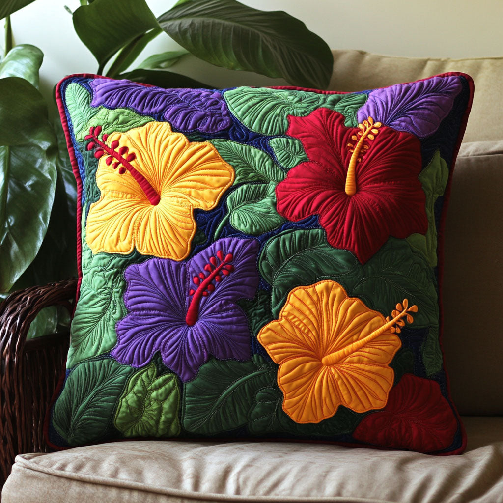 Hibiscus Bloom CW2006023CL Quilt Pillow Case-tidenox