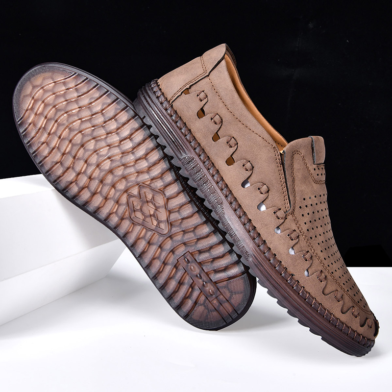 ⏰LAST DAY – 60% OFF🛒 Men's - Orthopedic Leather Loafers – Breathable, Supportive & Lightweight Casual Shoes for Walking, Driving & Everyday Comfort-tidenox
