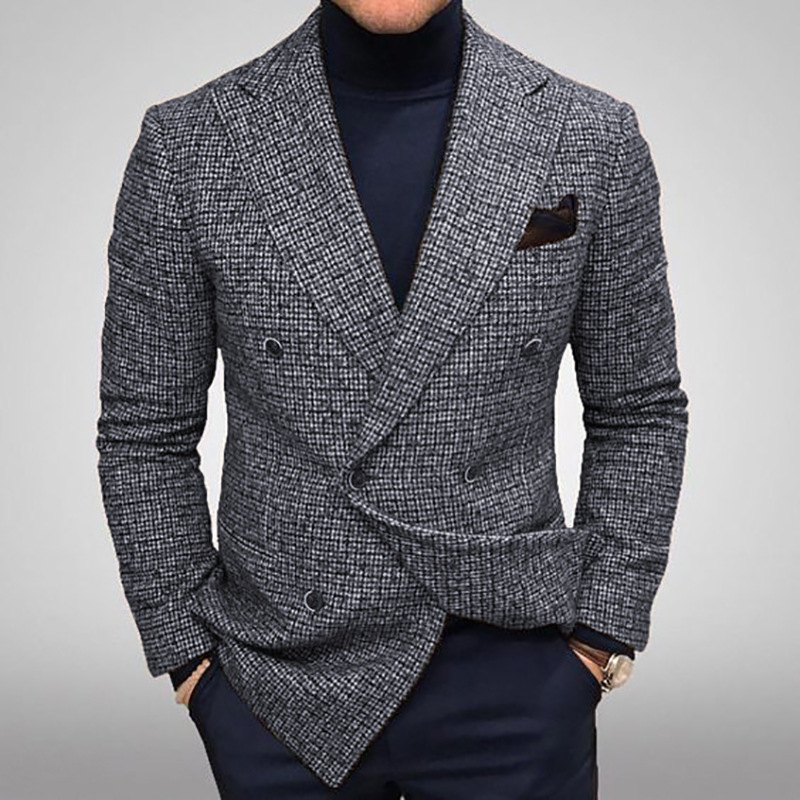 Men's casual suit men's gentleman casual suit men's plus size jacket-tidenox