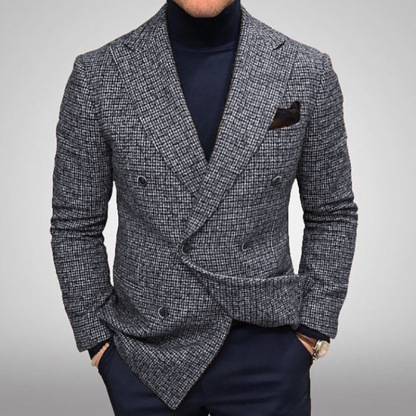 Men's casual suit men's gentleman casual suit men's plus size jacket-tidenox
