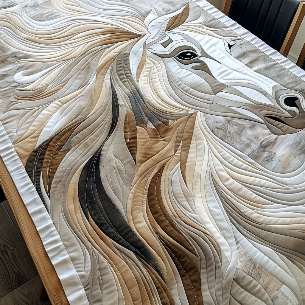 Horse Quilted Table Runner NCU0VT12-tidenox