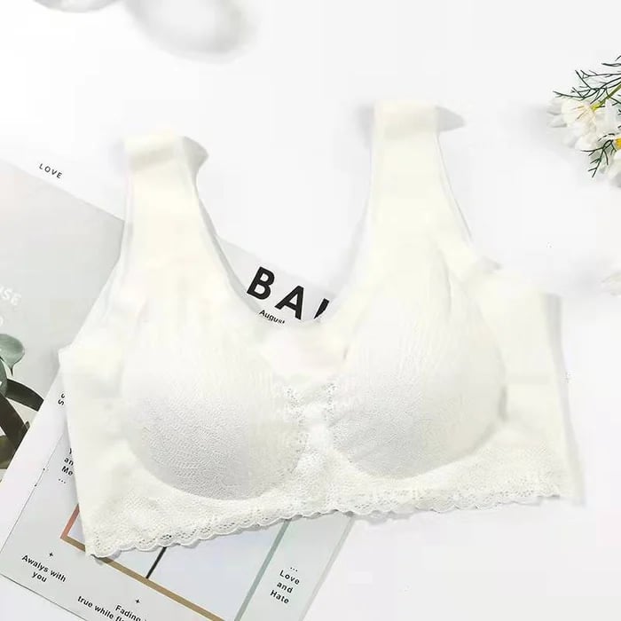 Latex 4.0 Graceful Anti-saggy Breathable Lace Large Size Bra-tidenox