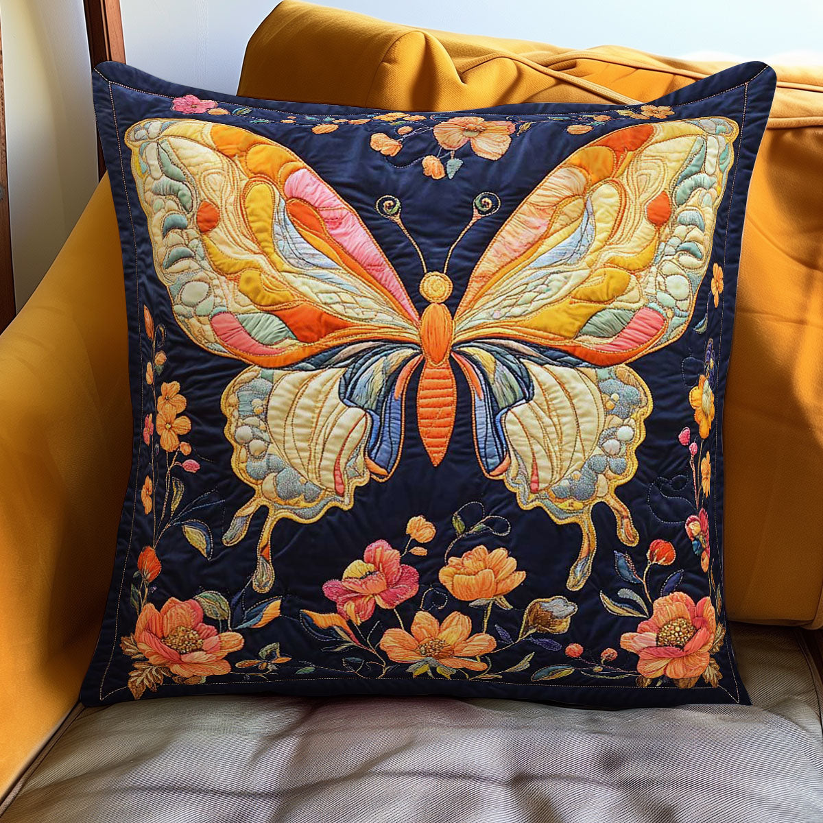 Garden Butterfly WN1002107CL Quilt Pillow Case-tidenox