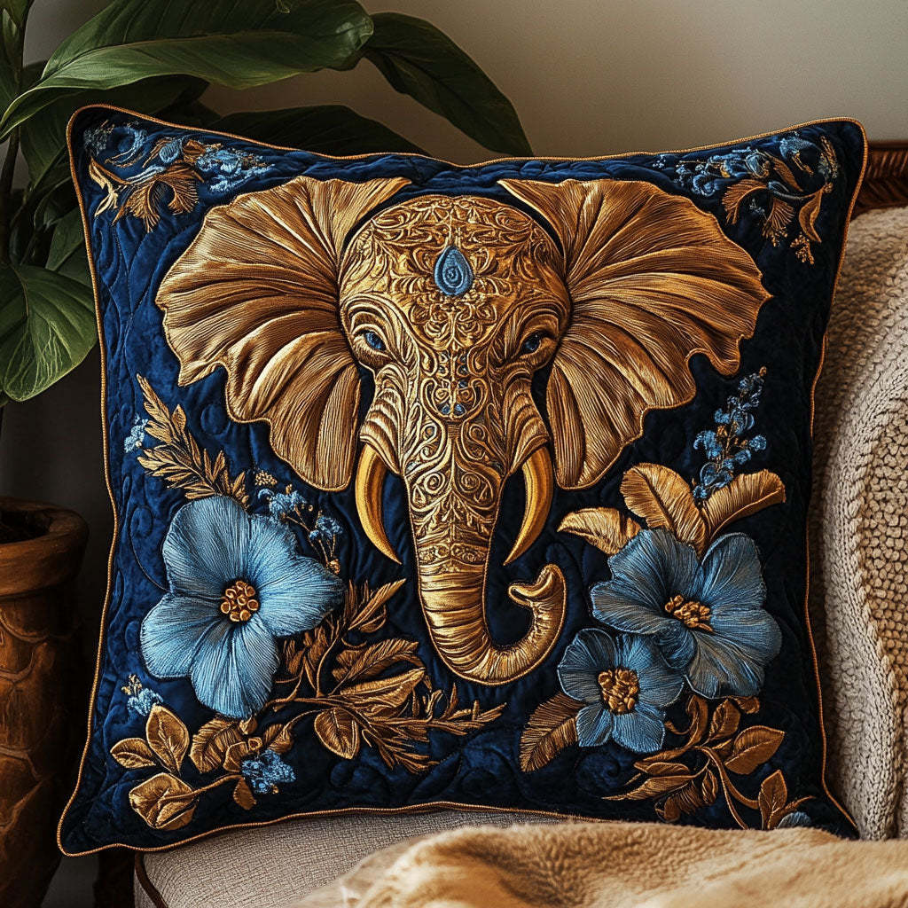Floral Elephant CW0207021CL Quilt Pillow Case-tidenox