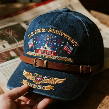 🔥LAST DAY 70% OFF - U.S. 250th Anniversary Retro Washed Cap-tidenox
