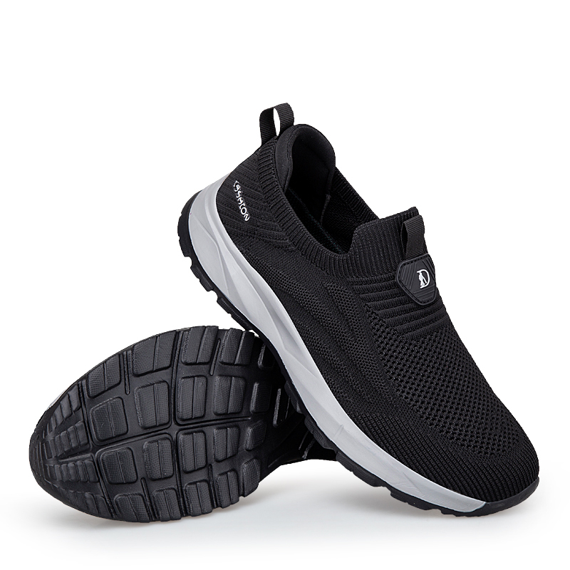 ⏰LAST DAY - 50% OFF🛒 Men's Orthopedic Slip-On Knit Sneakers  – Breathable Mesh Comfort Walking Shoes, Lightweight & Supportive, Easy On/Off Casual Shoes for All-Day Pain Relief-tidenox
