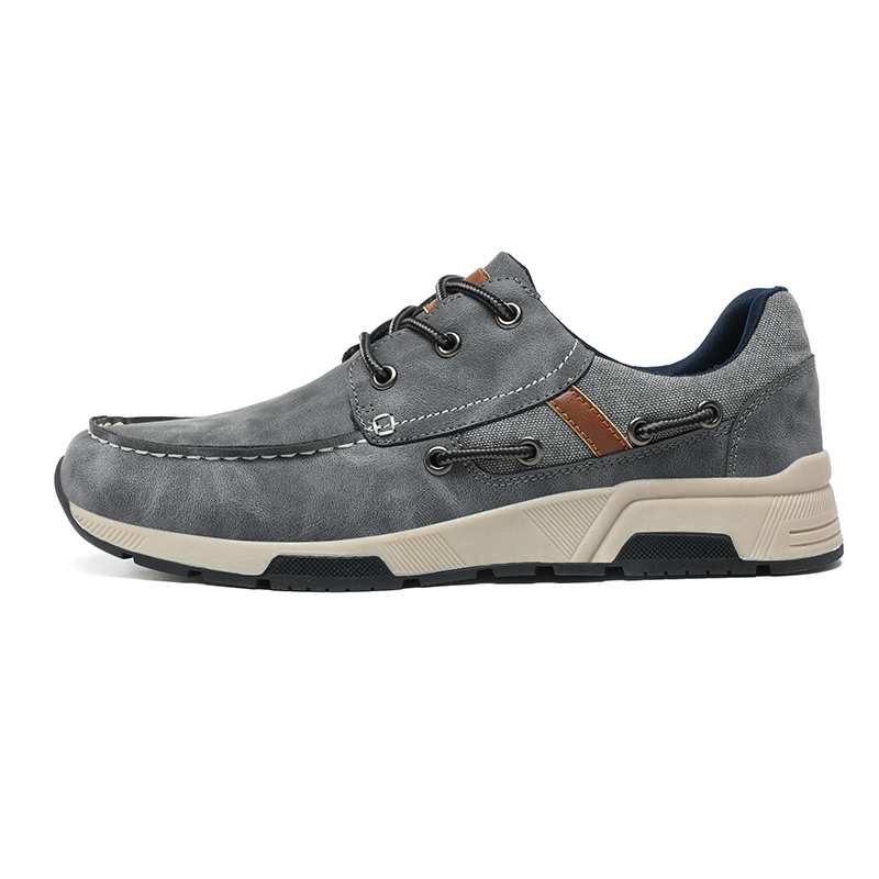 ⏰Limited Time 60% OFF🛒 Men's Comfortable Lace-Up Walking Shoes – Washed Denim-Style Leather With Arch Support, Heel Pain Relief & All-Day Comfort for Casual Daily Wear-tidenox