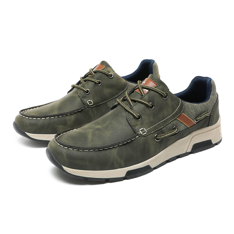 ⏰Limited Time 60% OFF🛒 Men's Comfortable Lace-Up Walking Shoes – Washed Denim-Style Leather With Arch Support, Heel Pain Relief & All-Day Comfort for Casual Daily Wear-tidenox