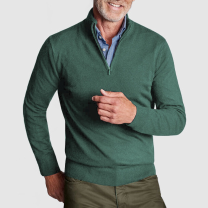Men's New Cashmere Collar Pullover Shirt-tidenox