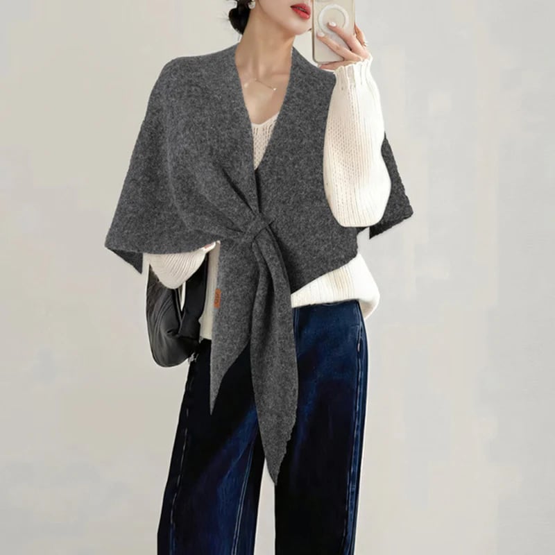 Women's Solid Color Shawl-tidenox