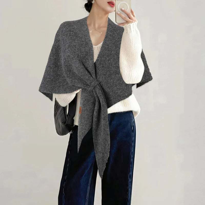 Women's Solid Color Shawl-tidenox